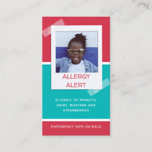 Allergy Alert Kids Photo Medical Akut Daycare