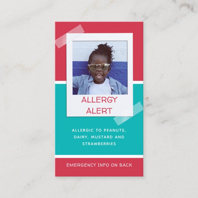 Allergy Alert Kids Photo Medical Akut Daycare (Framsida)