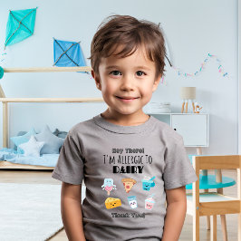 Allergy Awareness T-Shirt | Varning om mejerialler
