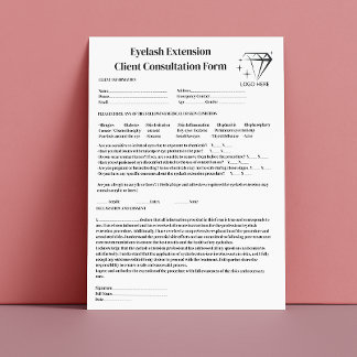 Allergy Patch Test Black Calligraphy Bold Eyelash Brevhuvud