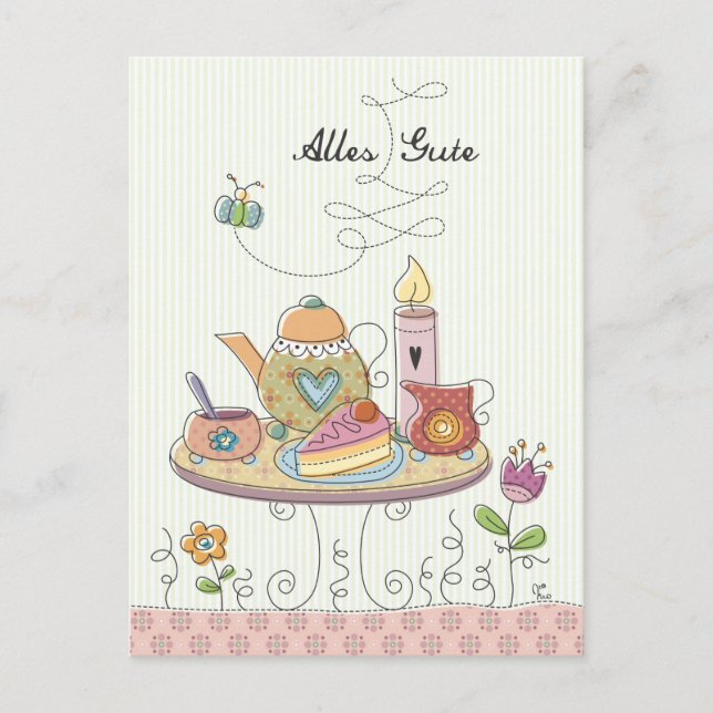 Alles Gute Vykort (Framsida)