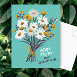 Alles Gute zum Geburtstag Gänseblümchenstrauß Vykort<br><div class="desc">Passen Sie diese Karte mit Ihrem eigenen Text auf der Vorder- und Rückseite an! Klicken Sie auf "Personalisieren",  um den Text zu bearbeiten,  der auch in mehreren Sprachoptionen verfügbar ist. Karo meinen Shop für mehr oder lass mir wissen,  wenn Sie etwas Angewohntes wollen!</div>