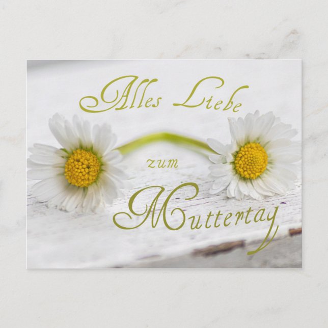 Alles Liebe zum Muttertag! Vykort (Framsida)
