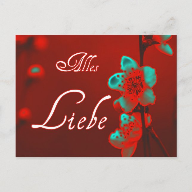 Alles Liebe zum Muttertag! Vykort (Framsida)