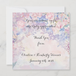 Allessandra Anpassningsbara Platta Tacksamhetskort Tack Kort