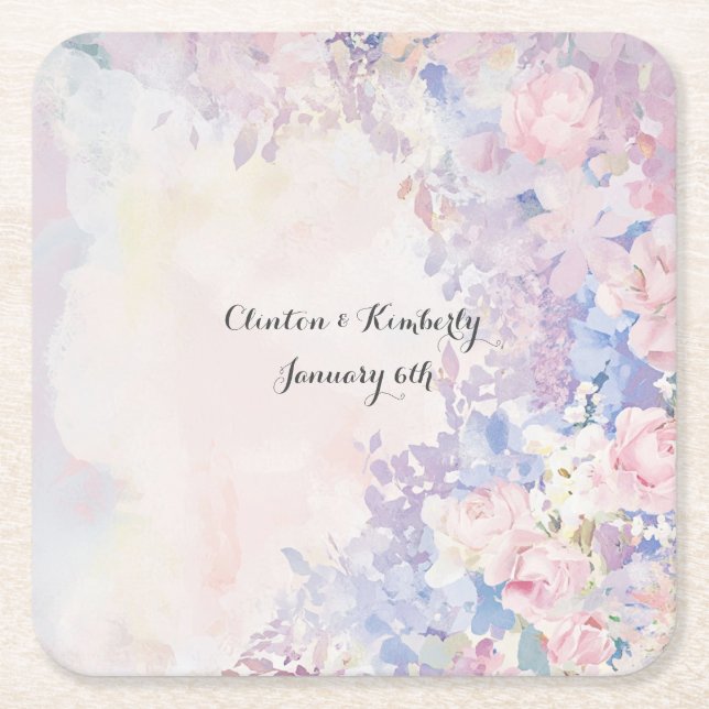 Allessandra Pappersbricka Anpassningsbar Underlägg Papper Kvadrat (Framsidan)