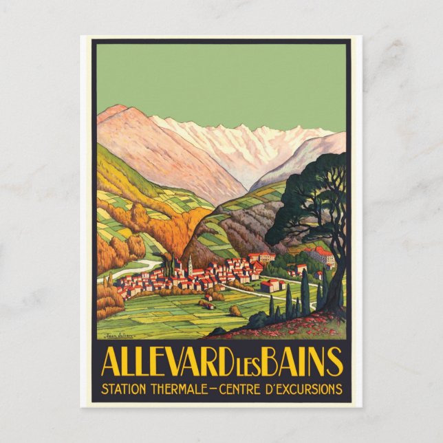 Allevard, Les Bains, Frankrike Vykort (Framsida)