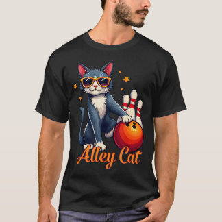 Alley A Cat Bowlingspeare Retro Solglasögon Kitty T Shirt