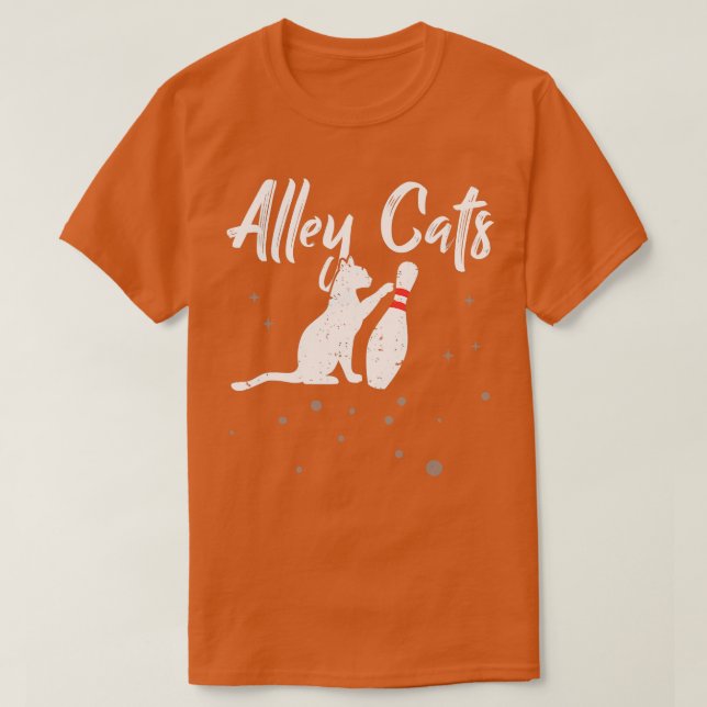 Alley Cat Funny Bowlareare Bowling T Shirt (Design framsida)