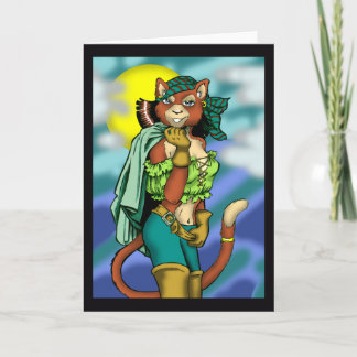 Alley Cat Greeting Card Kort