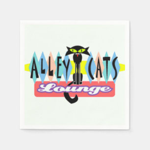 "Alley Cat Lounge" Pappersservett