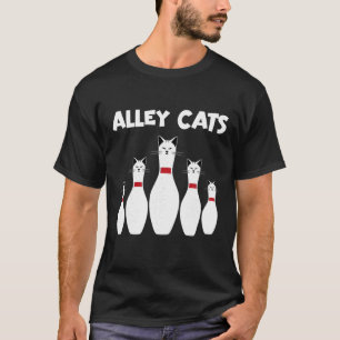 Alley Cats Bowling Funny T Shirt