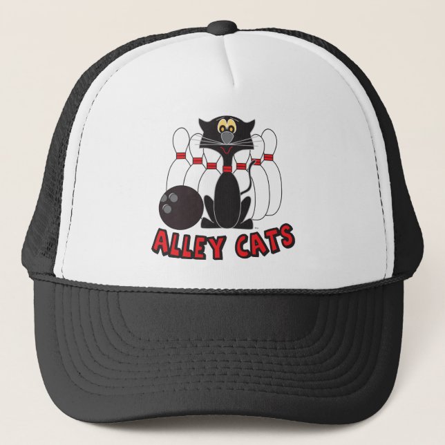 Alley Cats Bowling Pin| Humor Truckerkeps (Framsida)