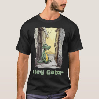 Alley Gator Sumpdjur Kommer Till Stan Urban T Shirt