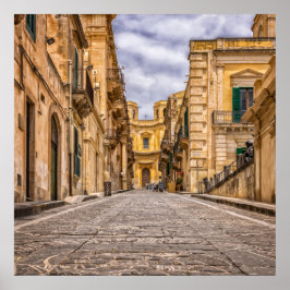 Alley Historic Old Town Sicily Italien Poster