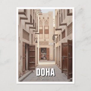Alley i Doha Qatar Travel Vykort