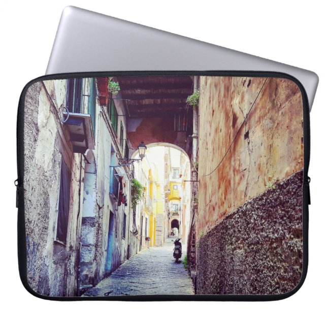 Alley i Italien Laptop Fodral (Framsidan)