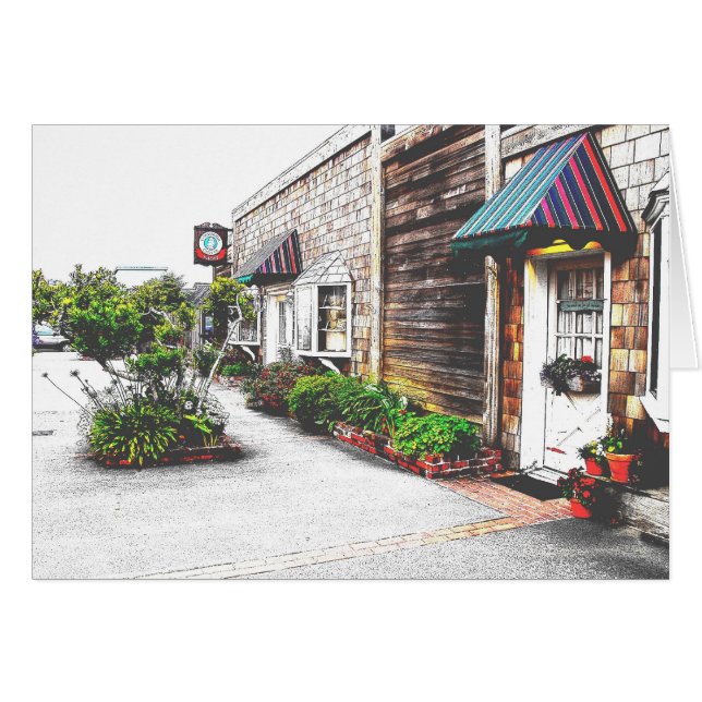 Alley in Bandon Oregon Hälsningskort (Framsidan Horizontal)