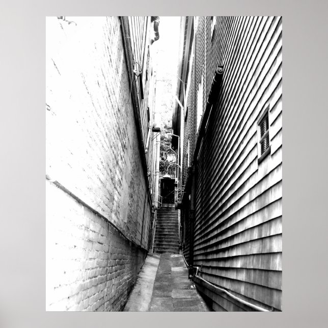 Alley in Sausalito Poster (Framsidan)