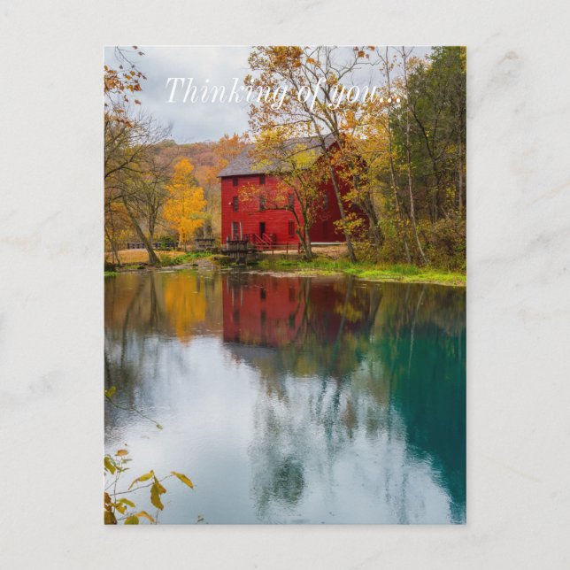 Alley Mill Autumn Vykort (Framsida)