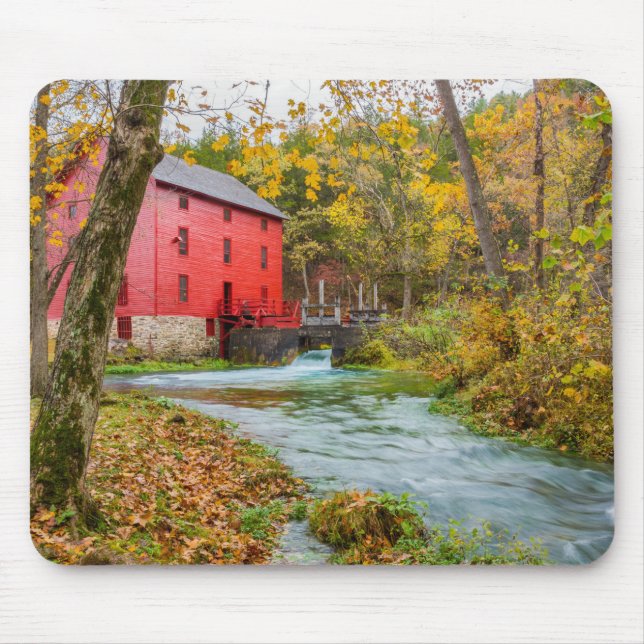 Alley Mill in Autumn Mouse Pad Musmatta (Framsidan)