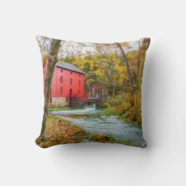 Alley Mill in Autumn Pillow Kudde (Framsida)