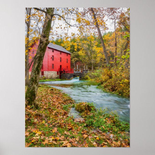 Alley Mill in Autumn Poster (Framsidan)