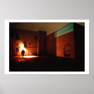 Alley på natten poster