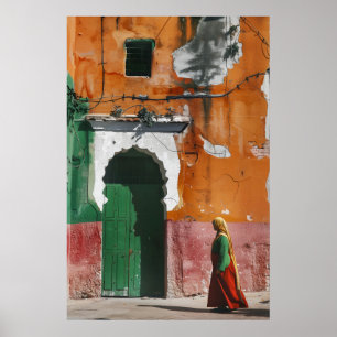 Alley Rabat Marocko Poster