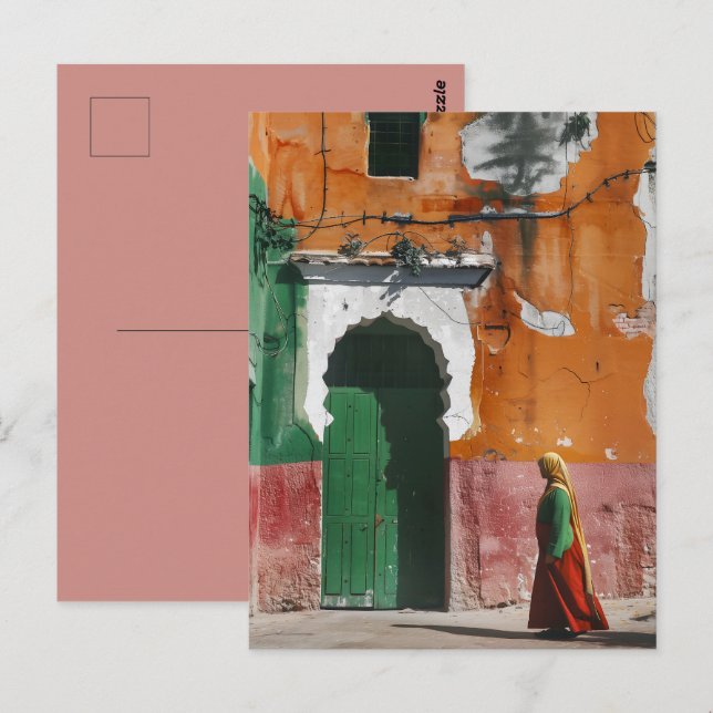 Alley Rabat Marocko Vykort (Fram/baksida)
