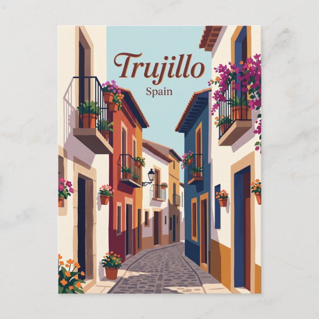 Alley, Trujillo Spanien Vykort (Framsida)