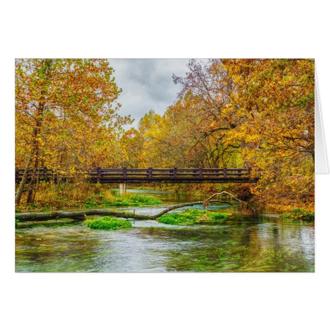 Alley Vår River Greeting Card OBS Kort (Framsidan Horizontal)