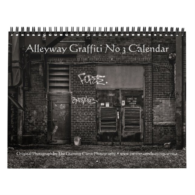 Alleyway Graffiti nr 3 Kalender (Omslag)