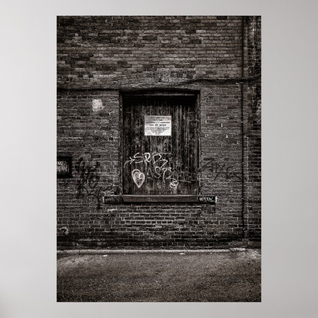 Alleyway Graffiti nr 4 Poster (Framsidan)