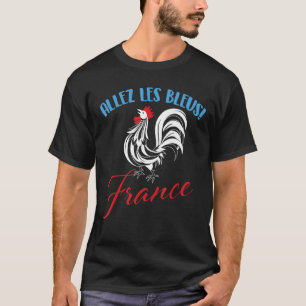 Allez Les Bleus Frankrike Fransk Fotboll T Shirt