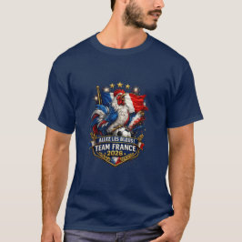 Allez Les Bleus Frankrike Lag 2026 Fågel Fotboll T Shirt