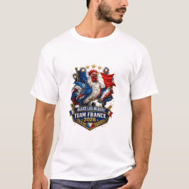 Allez Les Bleus Frankrike Lag 2026 Fågel Fotboll T Shirt