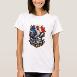 Allez Les Bleus Frankrike Lag 2026 Fågel Fotboll T Shirt