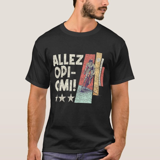 Allez Opi Omi Bike Ord T Shirt (Framsida)
