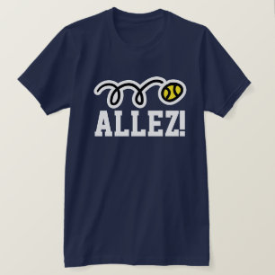 Allez! Tennis t-shirt med fransk som säger på doms