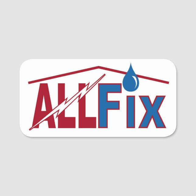 AllFix Magnetisk Logotyp Tag Namnbricka (Framsida)