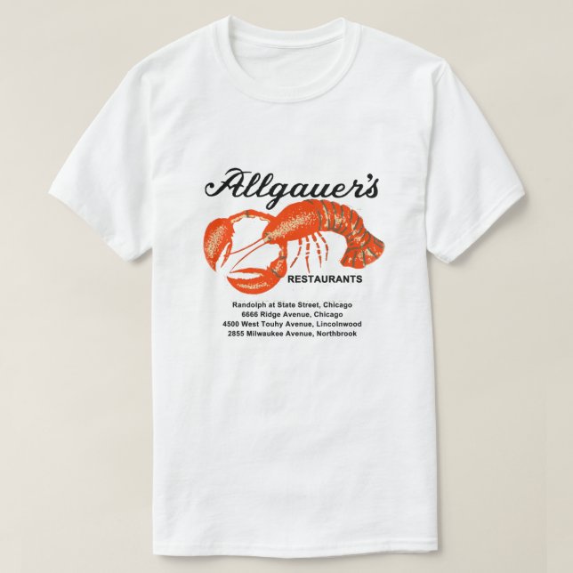 Allgasers restauranger i Illinois T Shirt (Design framsida)