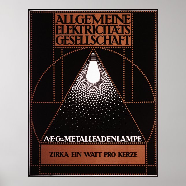 Allgemeine Elektrizitats Gesellschaft AEG Poster (Framsidan)