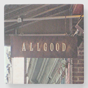 Allgood Lounge, Aten, Georgia Marble Underlägg.UGA Underlägg Sten