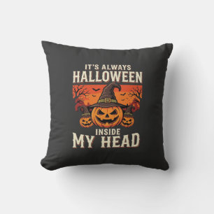 Allhelgona Pumpa Häxa Design_1 Kudde