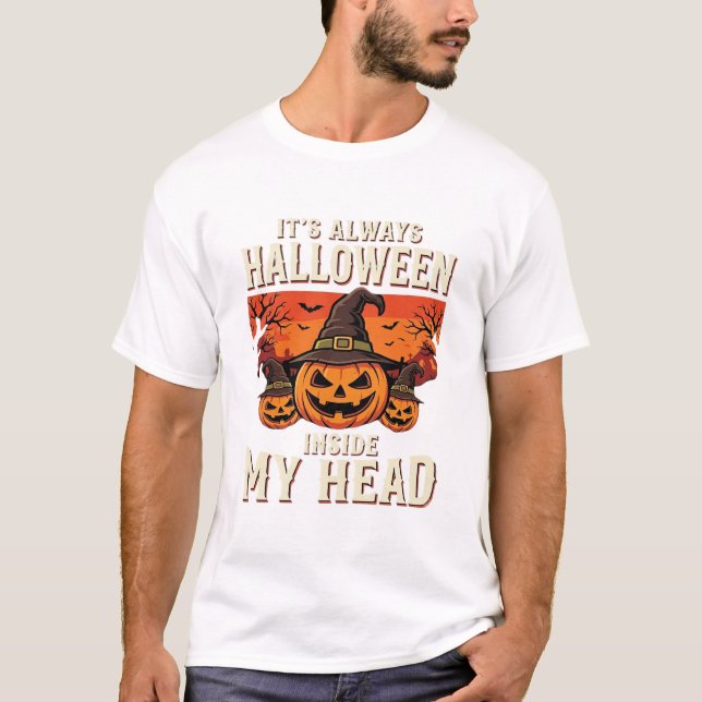 Allhelgonahelgen Pumpa Häxa T Shirt (Framsida)