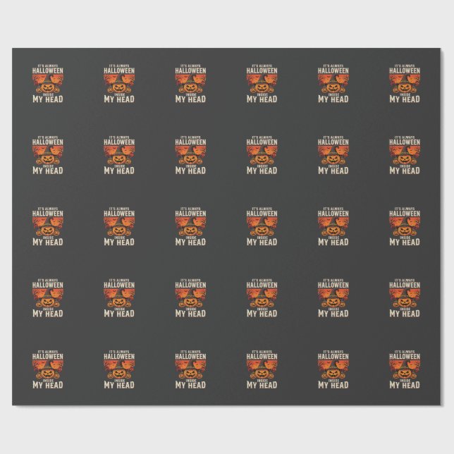 Allhelgonsmörpumpa Häxa Design_1 Presentpapper (Platt)