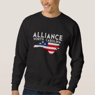 Allians North Carolina USA Stat Amerika Resa Lång Ärmad Tröja