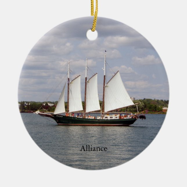 Alliansornament Julgransprydnad Keramik (Framsidan)