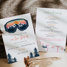 ALLIE Bright Colorful Mountain Ski Bachelorette